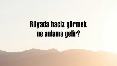 Rüyada haciz görmek