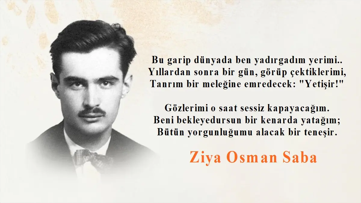 Ziya Osman Saba: Ahret Şiiri