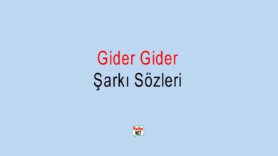 Gider Gider yürüdüm gittim şarkı sözleri