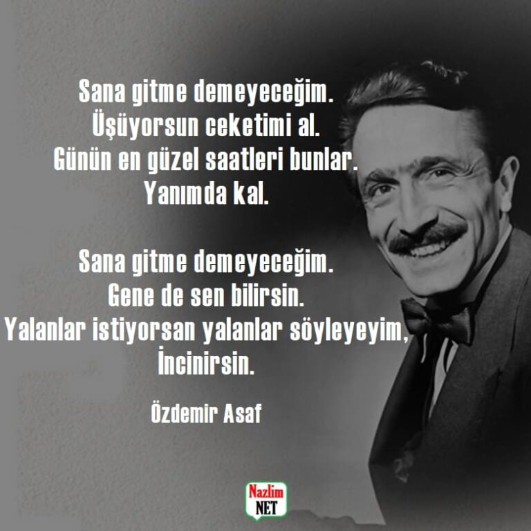 Özdemir Asaf'ın En Güzel Ve Kısa 18 Şiiri